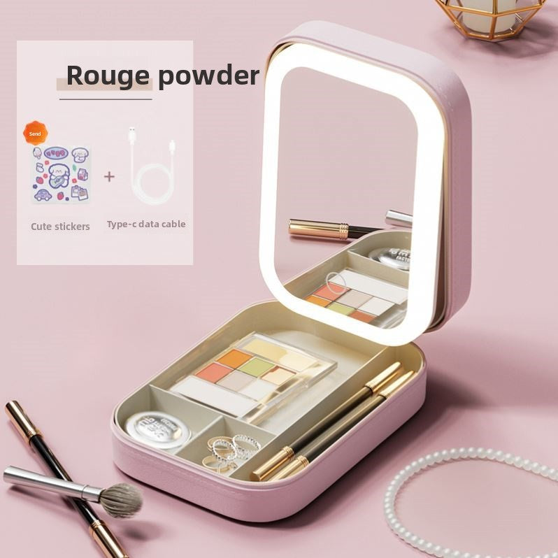 compact Makeup Vanity Box With LED Mirror