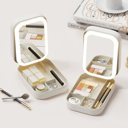 compact Makeup Vanity Box With LED Mirror