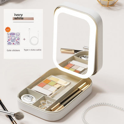 compact Makeup Vanity Box With LED Mirror
