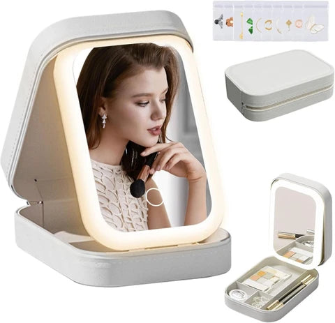 compact Makeup Vanity Box With LED Mirror